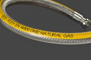 Шланг для газу Eco-Flex Газ Євро EN14800 з написом крупним планом