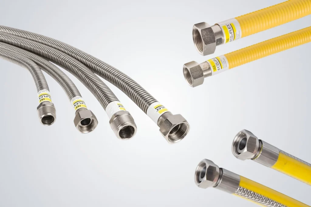 типи з'єднань газових шлангів