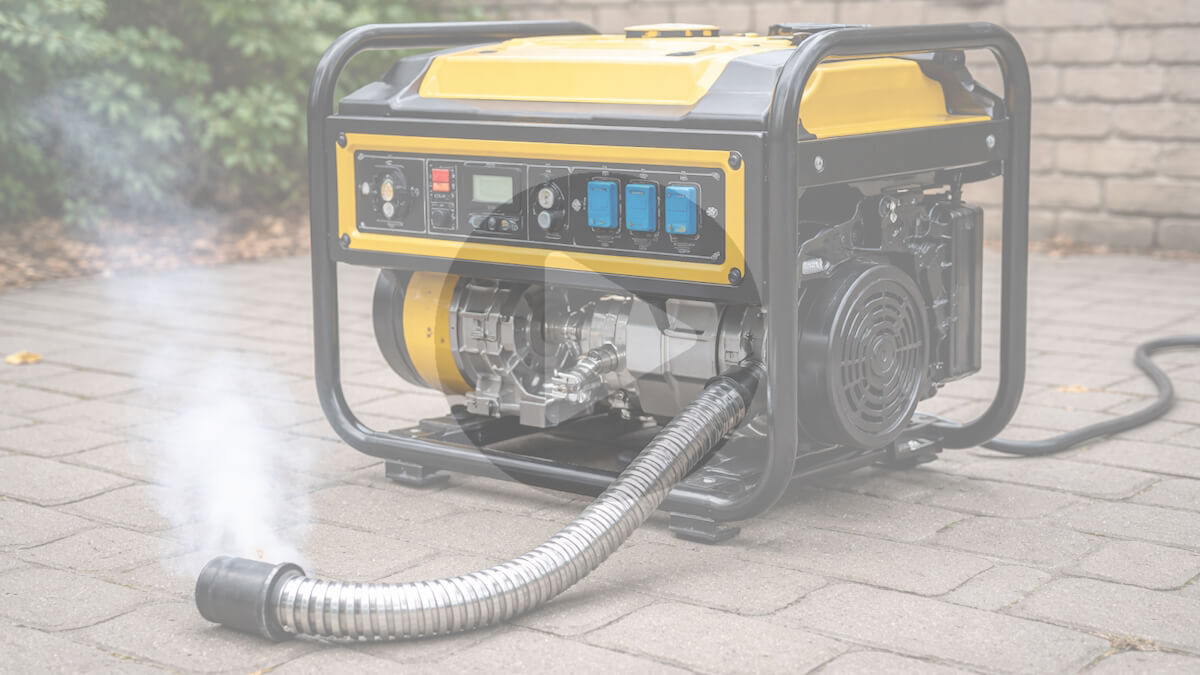 відведення вихлопних газів генератора